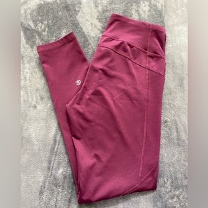 C9 by Champion Burgundy Maroon 7/8 High Waist Work Out Leggings Size Small